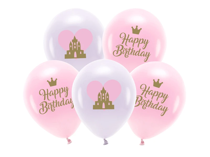 Eco Balloons 33 cm, Happy Birthday