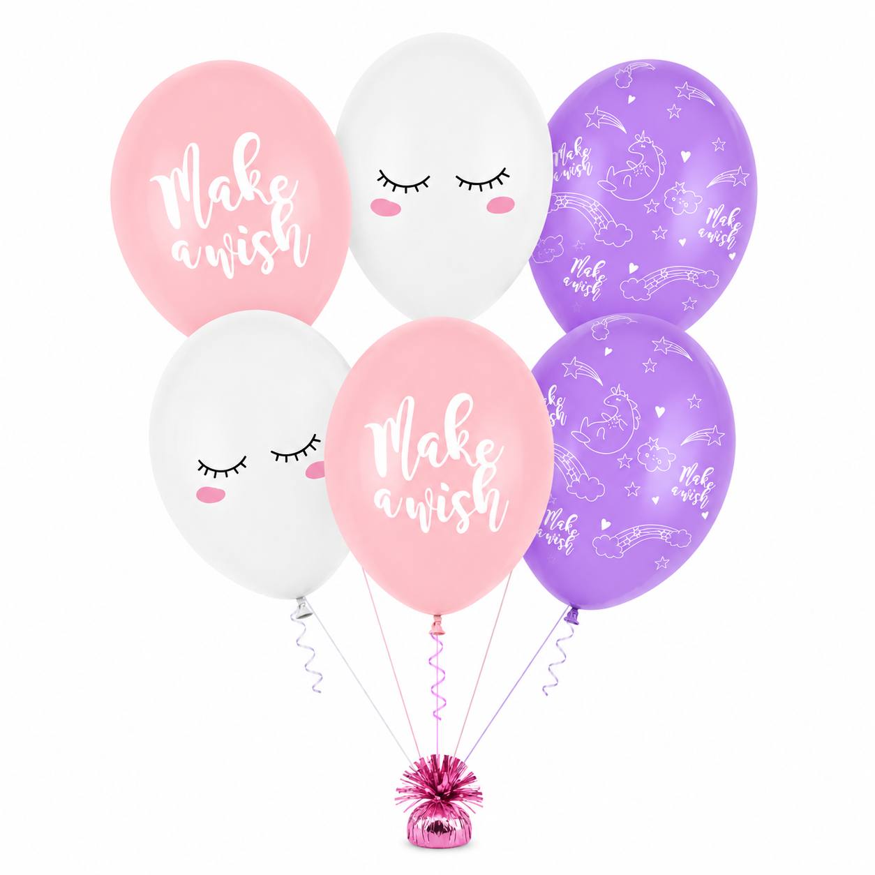 Make a Wish Unicorn Balloon Set