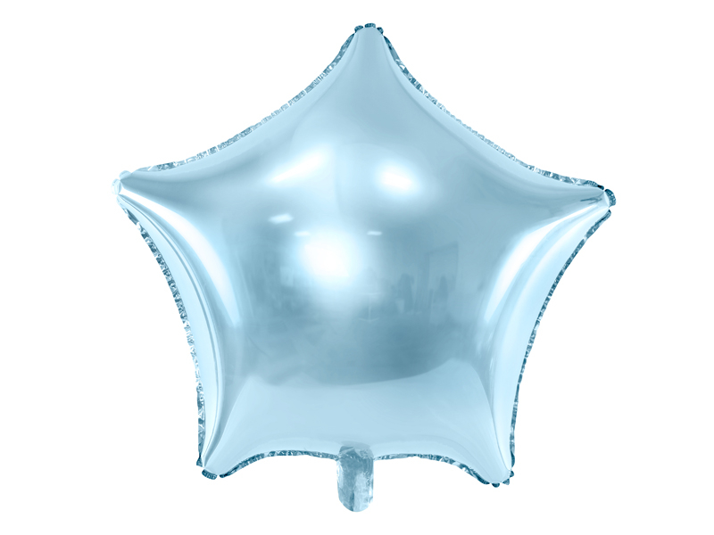Foil Balloon Star sky-blue