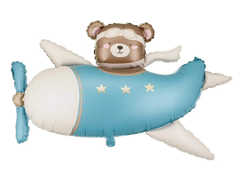 Foil balloon Bear in Airplane